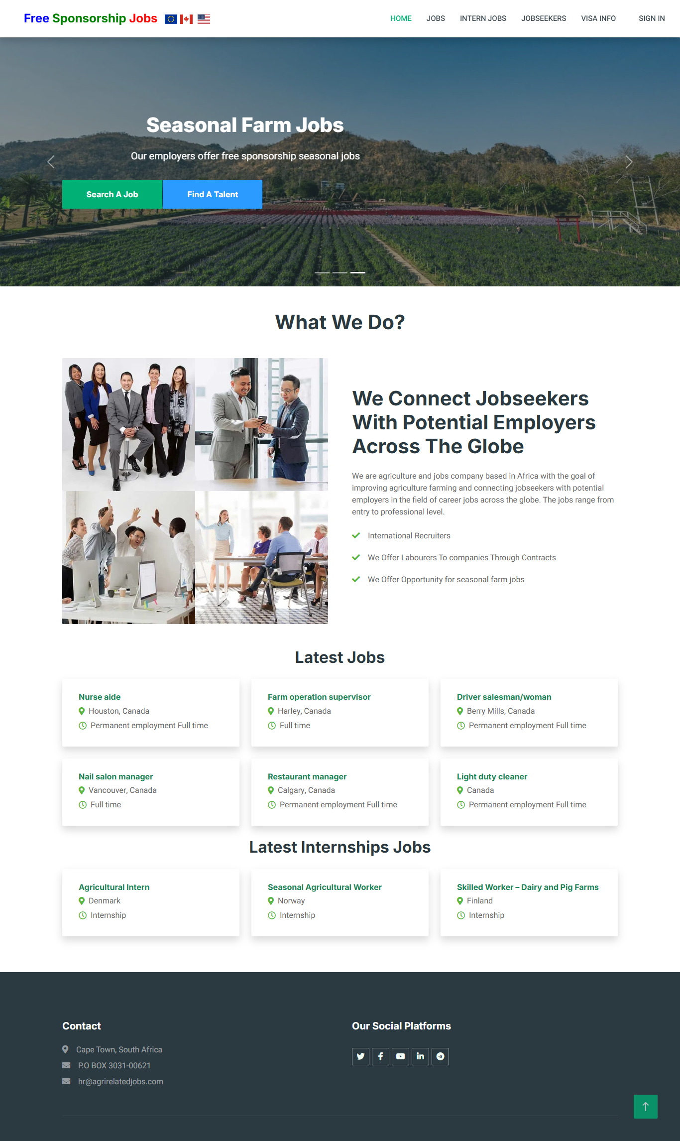 Agri Related Jobs – Job Listing Platform